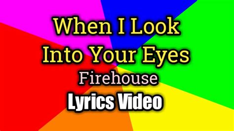 when i look at your eyes lyrics